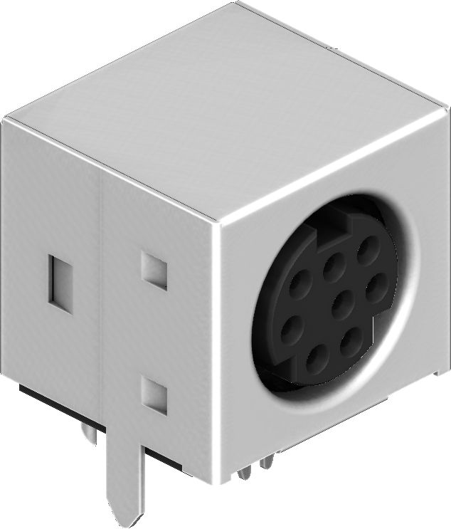 MD-8056 Interconnect Circular Din Mini 5 Wall Shield - On Shore ...